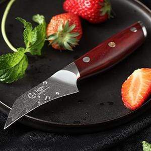Damascus Paring Knife 3.5 inch-KTF Series yarenh Damascus Paring knife