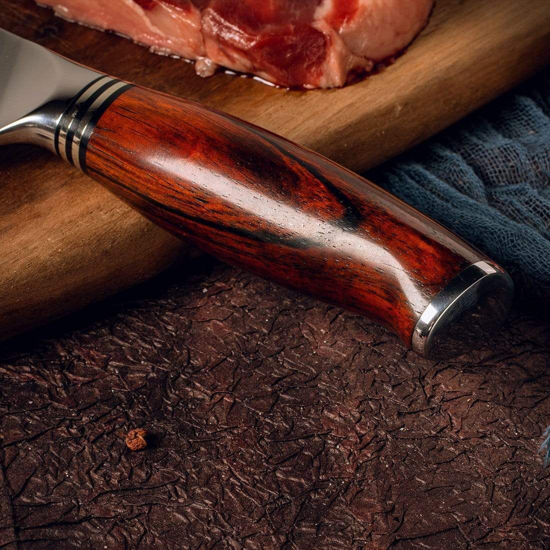 FYW Series - Damascus Santoku Knife 7 inch yarenh Damascus Steel