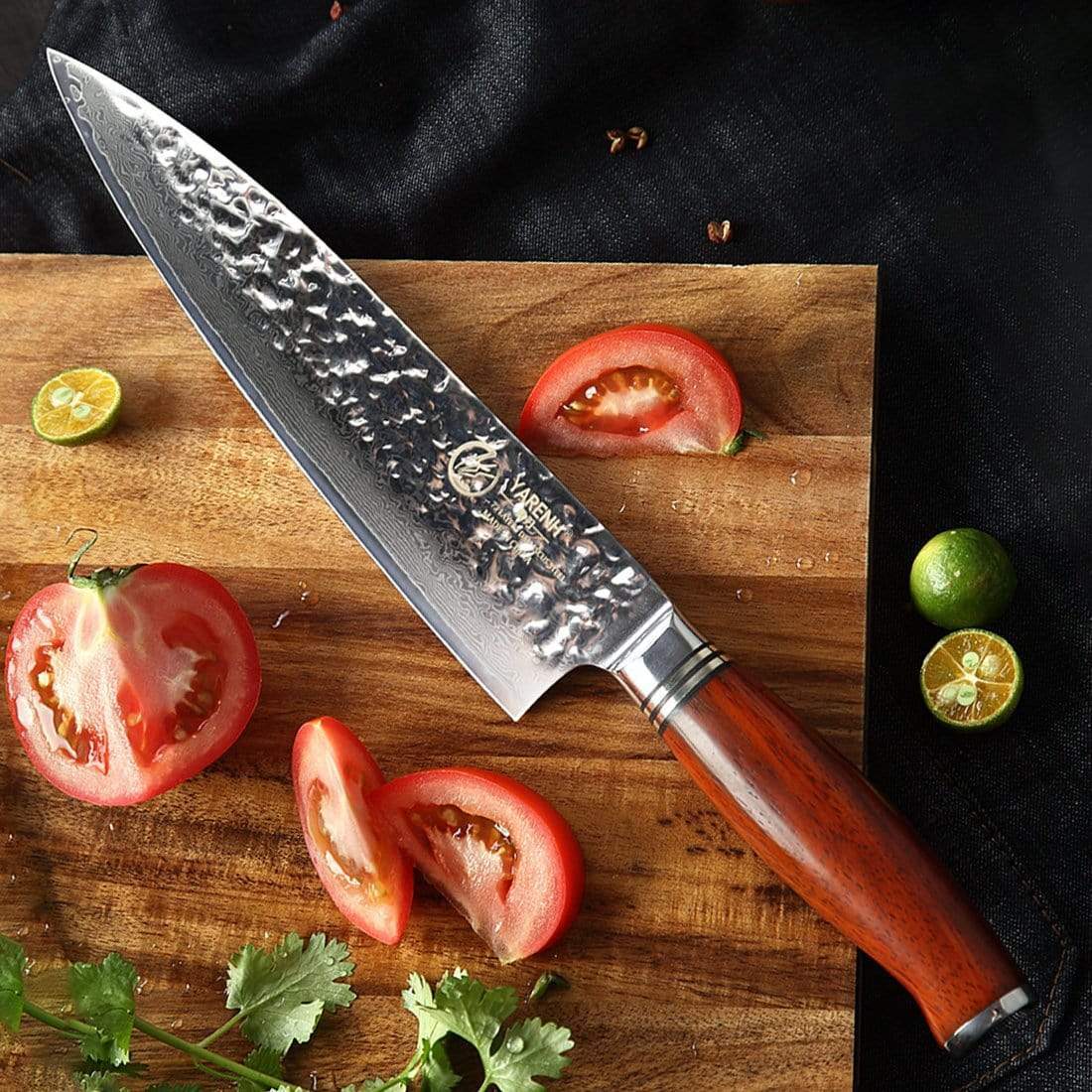 HTT Series - Damascus Chef knife 8 inch yarenh Damascus Steel