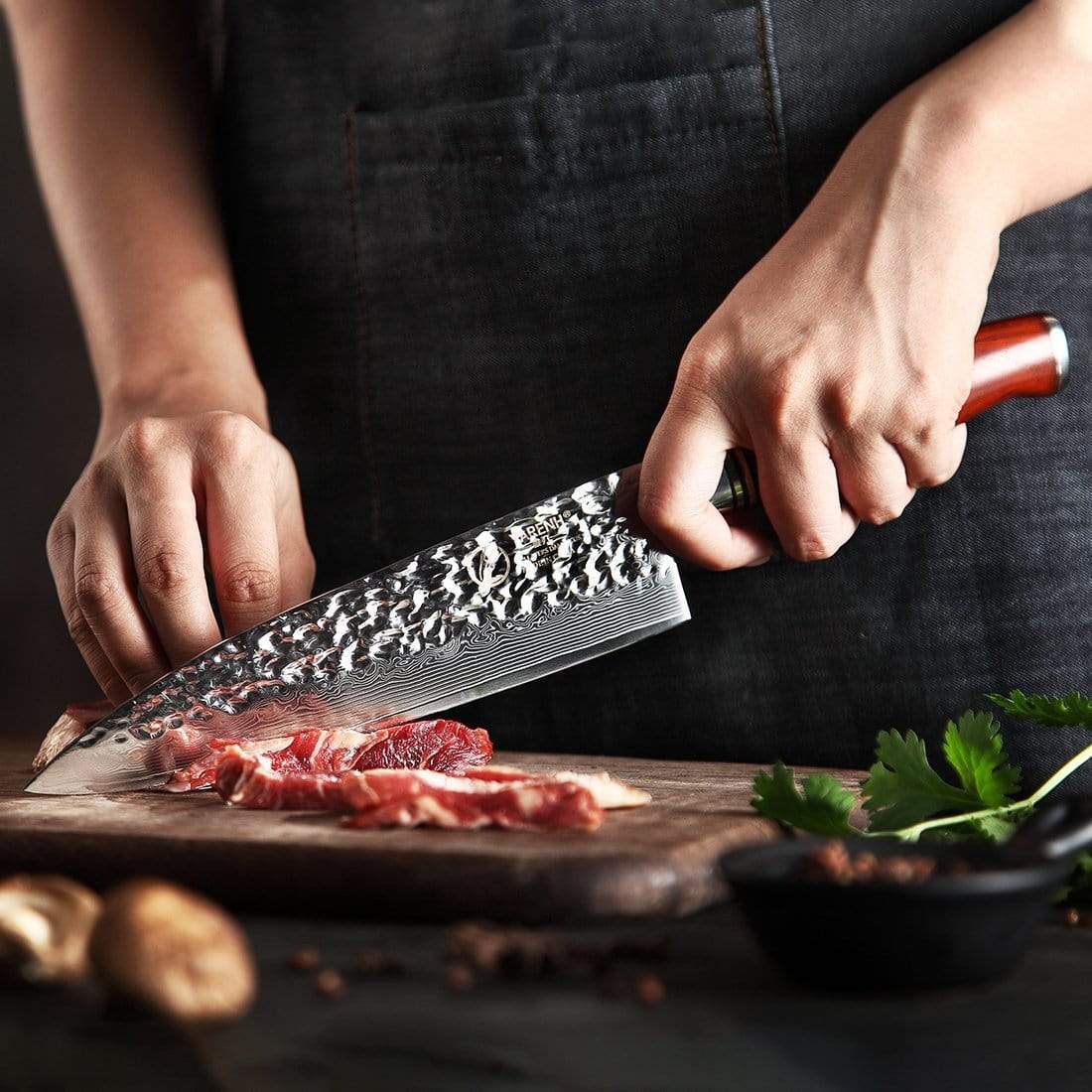 HTT Series - Damascus Chef knife 8 inch yarenh Damascus Steel