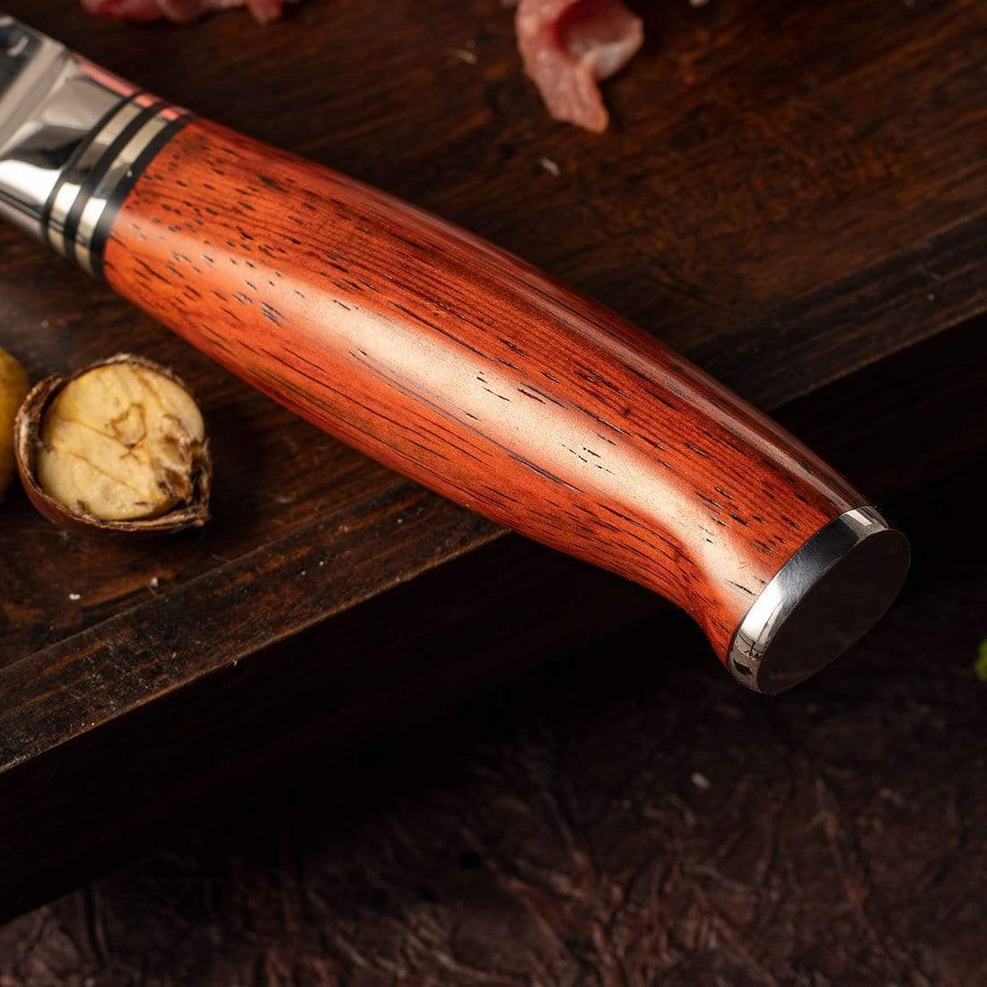 HTT Series - Damascus Santoku Knife 7 inch yarenh Damascus Steel