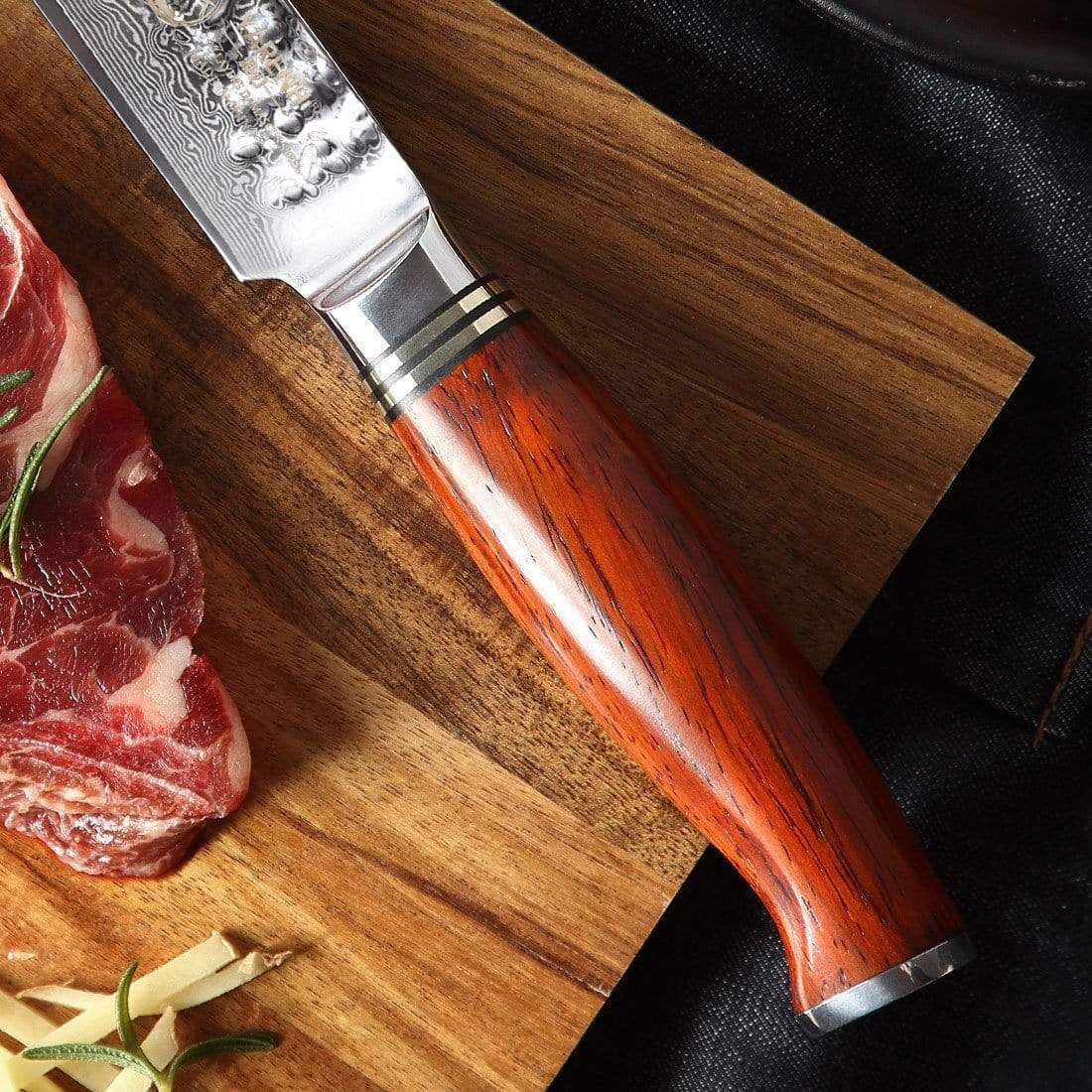 HTT Series - Damascus Sashimi Knives 8 Inch yarenh Damascus Steel