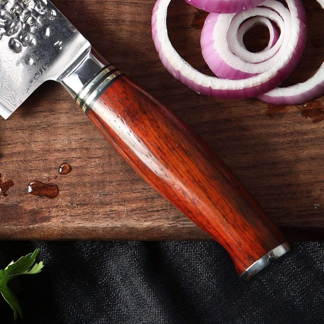HTT Series - Damascus Vegetable Knife 6.5 inch yarenh Damascus Steel