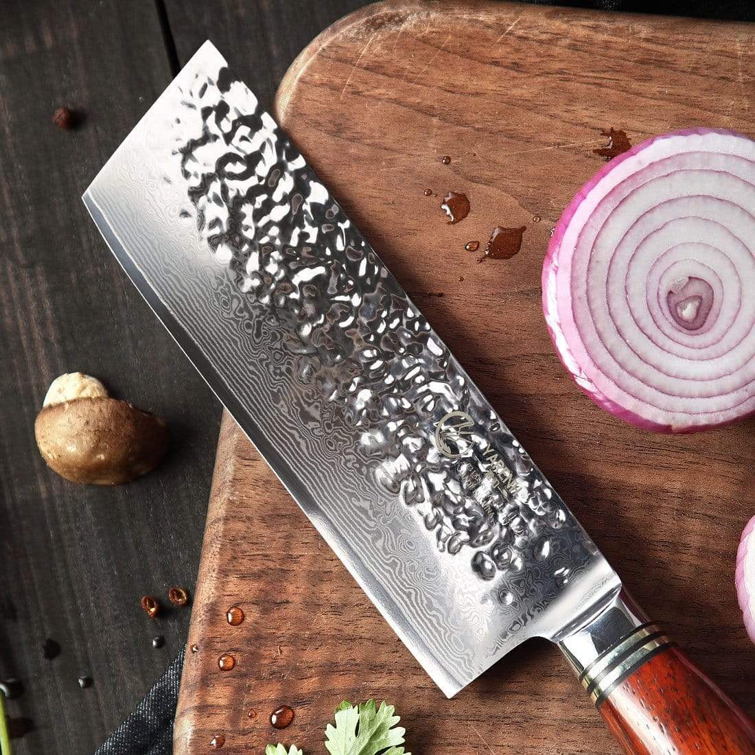 HTT Series - Damascus Vegetable Knife 6.5 inch yarenh Damascus Steel