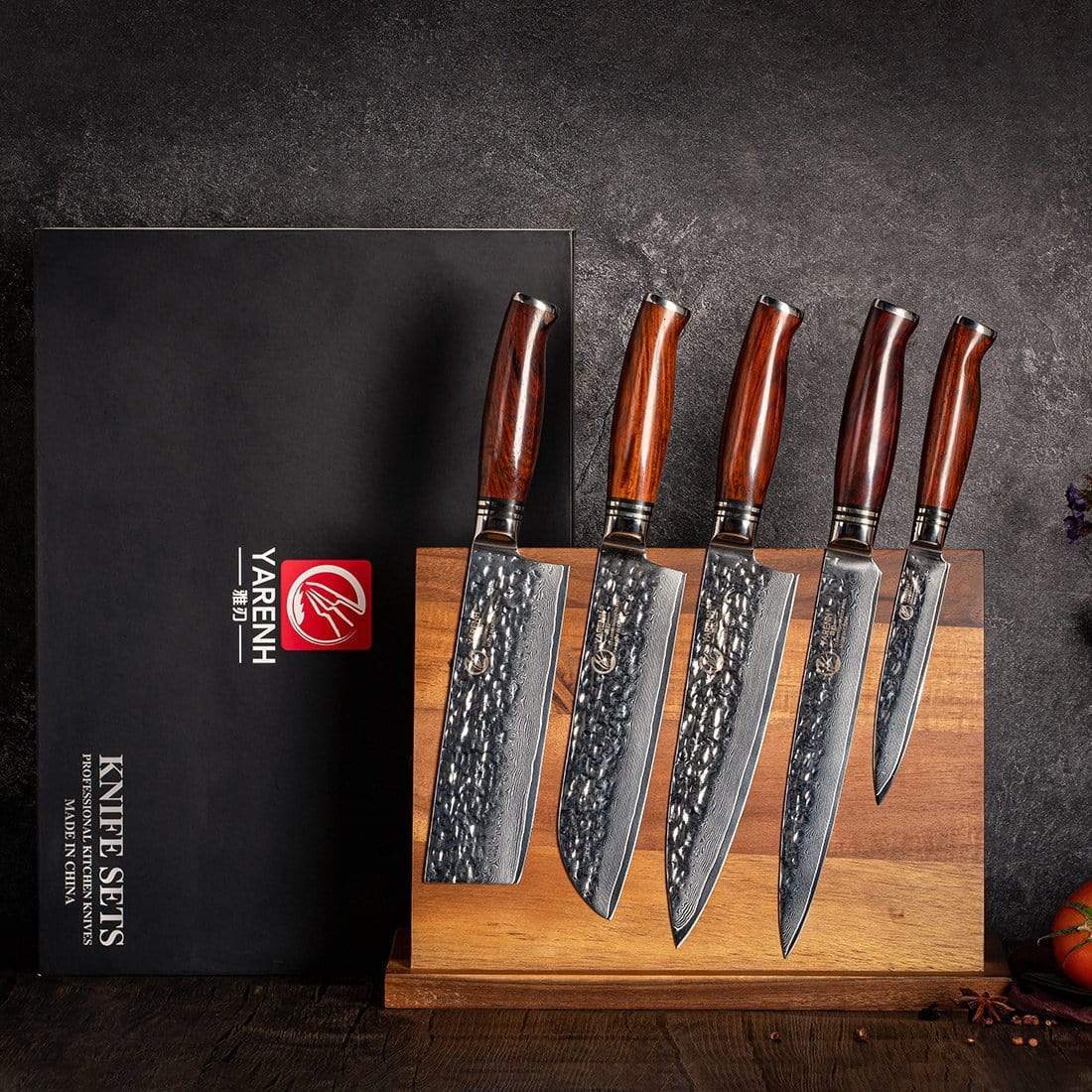 Damascus Kitchen Chef Knife Set 8 Piece-FYW Series