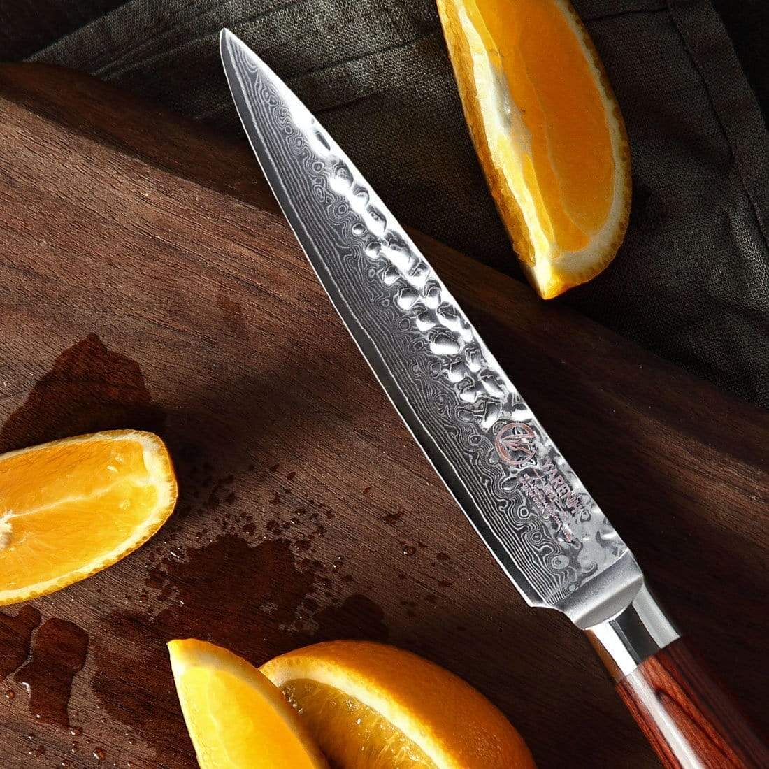 HYZ Series - Damascus Fruit Knife 5 inch yarenh Damascus Steel