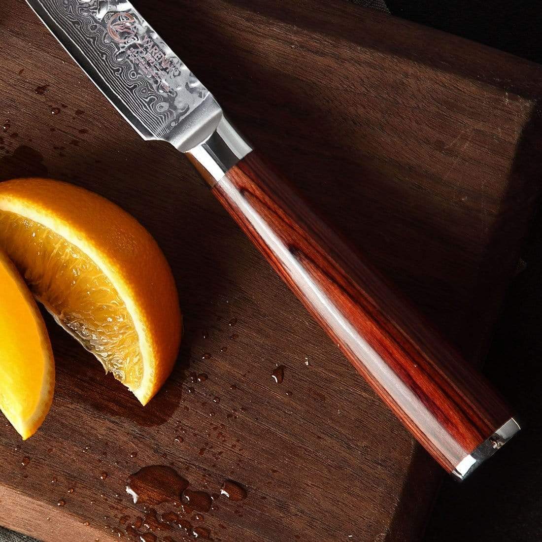 HYZ Series - Damascus Fruit Knife 5 inch yarenh Damascus Steel