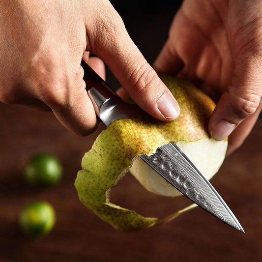 HYZ Series - Damascus Paring Knife 3.5 inch yarenh Damascus Steel