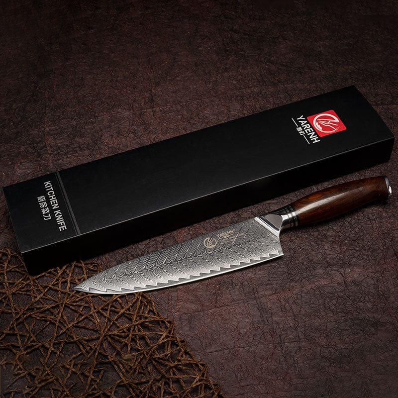 YARENH Kitchen Knife 73 Layers Japanese Damascus Steel Utility Chef Knife High Carbon Stainless Steel Professional Cooking Tools yarenh Damascus kitchen knife set