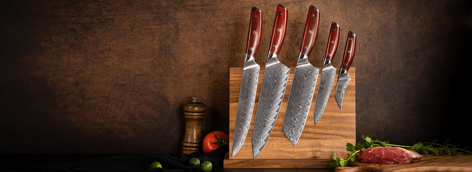 Damascus Serrated bread knife 8 inch-KTF Series – yarenh flagship
