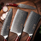 Damascus Steel Chef Knife Set 7 Piece - KTF Series yarenh kitchen knife set