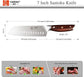 German 1.4116 Steel 7 Inch Santoku Knife - YARENH SZD Series yarenh