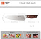 German 1.4116 Steel 8 Inch Chef Knife - YARENH SZD Series yarenh