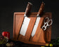 German 1.4116 Steel Kitchen Chef Knife Set 7 Piece - SZD Series yarenh kitchen knife set