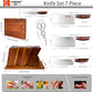 German 1.4116 Steel Kitchen Chef Knife Set 7 Piece - SZD Series yarenh kitchen knife set