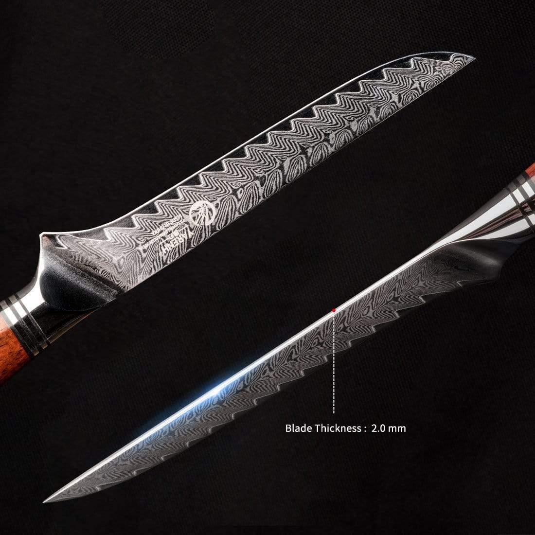FYW Series - Damascus Boning Knife 6 Inch yarenh Damascus Steel