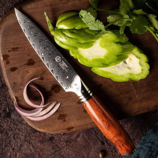 Damascus kitchen Knife block set 7 Piece-HYZ Series – yarenh flagship store