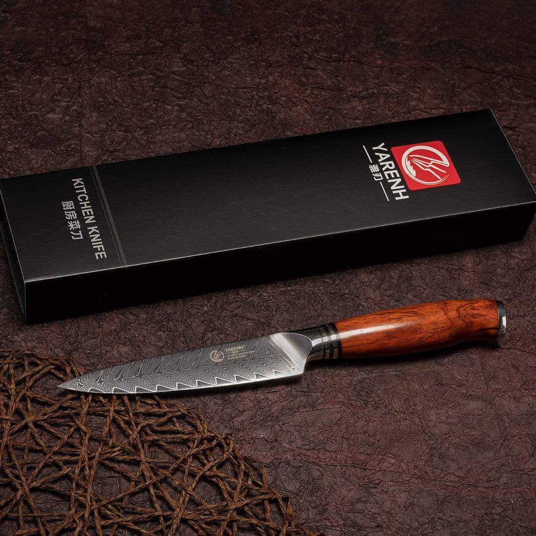 FYW Series - Damascus Fruit Knife 5 inch yarenh Damascus Steel