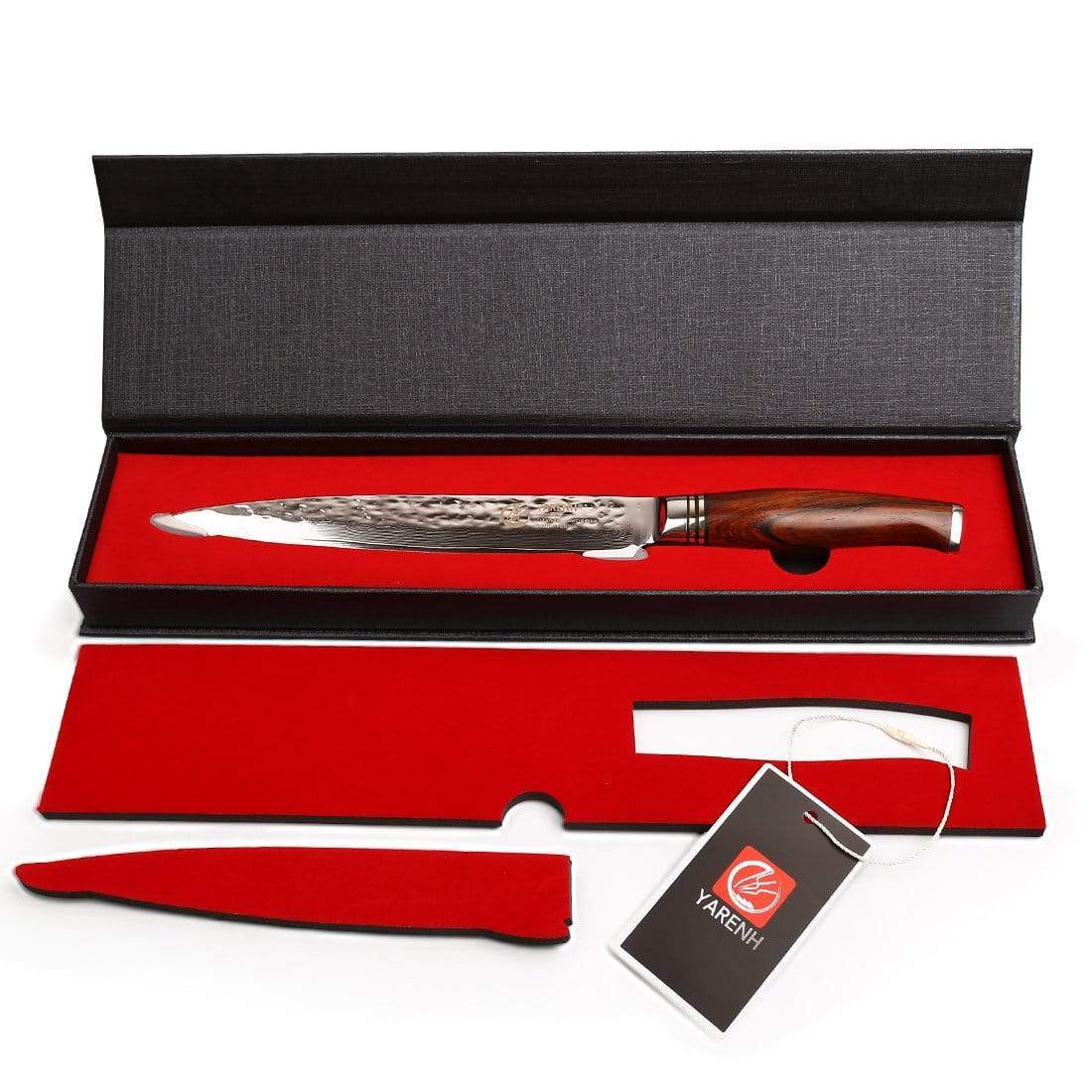 HTT Series - Damascus Sashimi Knives 8 Inch yarenh Damascus Steel