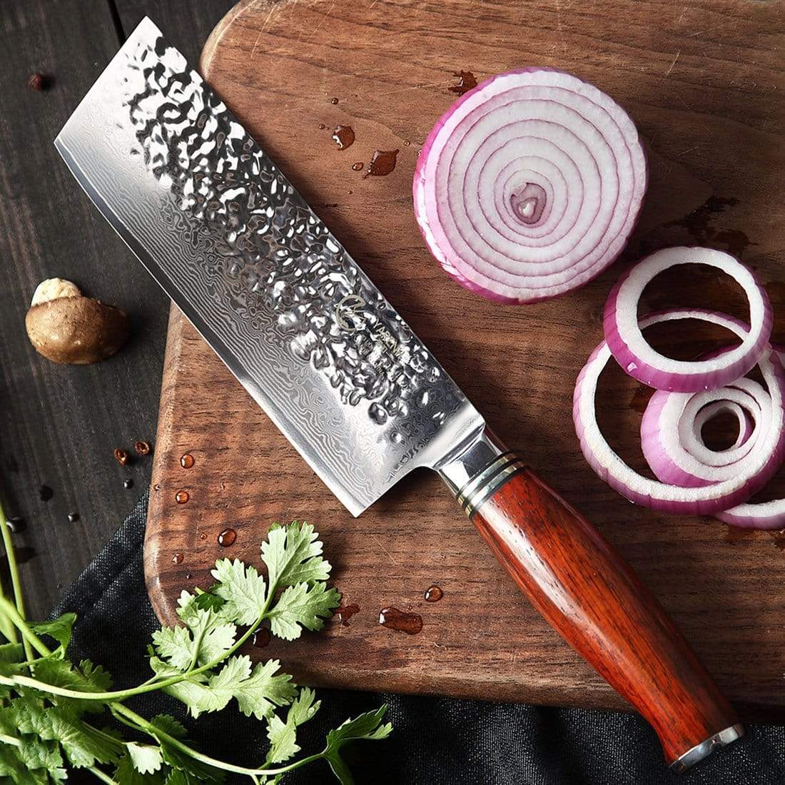 HTT Series - Damascus Vegetable Knife 6.5 inch yarenh Damascus Steel