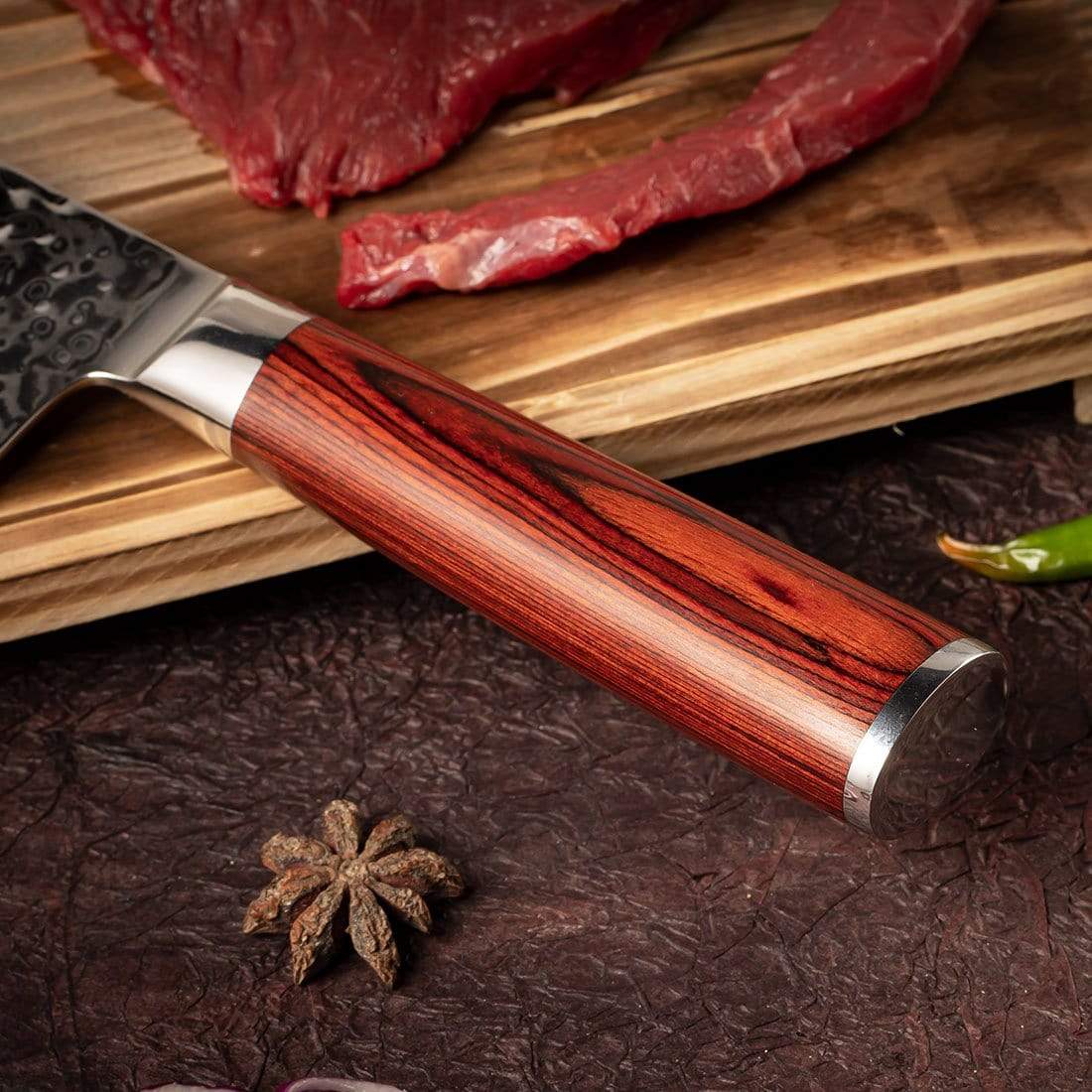 HYZ Series - Damascus Chef Knife 8 inch yarenh Damascus Steel