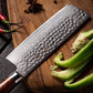 HYZ Series - Damascus Nakiri Knife 6.5 inch yarenh Damascus Steel