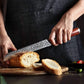 HYZ Series - Damascus Serrated Bread Knife 8 inch yarenh Damascus Steel