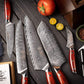 KTF Series - Damascus chef knife block set 8-piece yarenh Damascus Steel