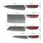 KTF Series - Damascus Chinese Cleaver Knife Set 4 Piece yarenh Damascus Steel