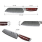 KTF Series - Damascus Santoku Knife 7 inch yarenh Damascus Steel
