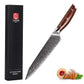 KTF Series - Damascus Serrated bread knife 8 inch yarenh Damascus Steel